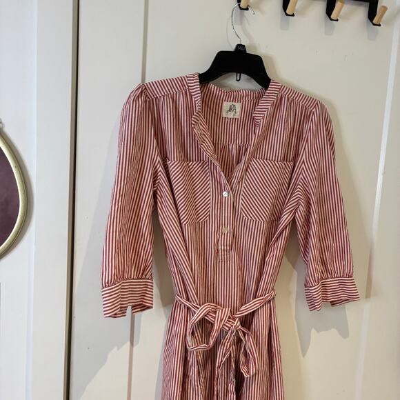 dRA Los Angeles Cassie Midi Dress in Sedona Stripe Large - Picture 6 of 14